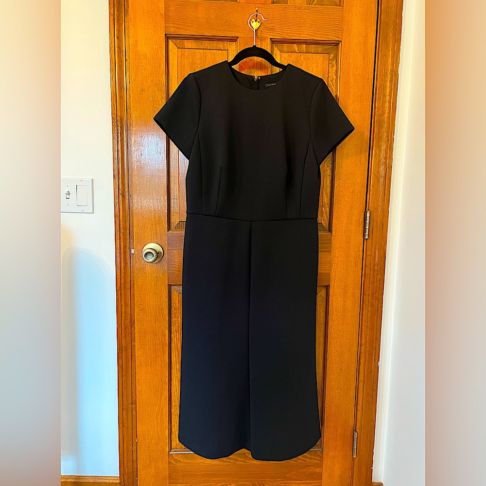Ann Taylor Black Shift Dress Size 12